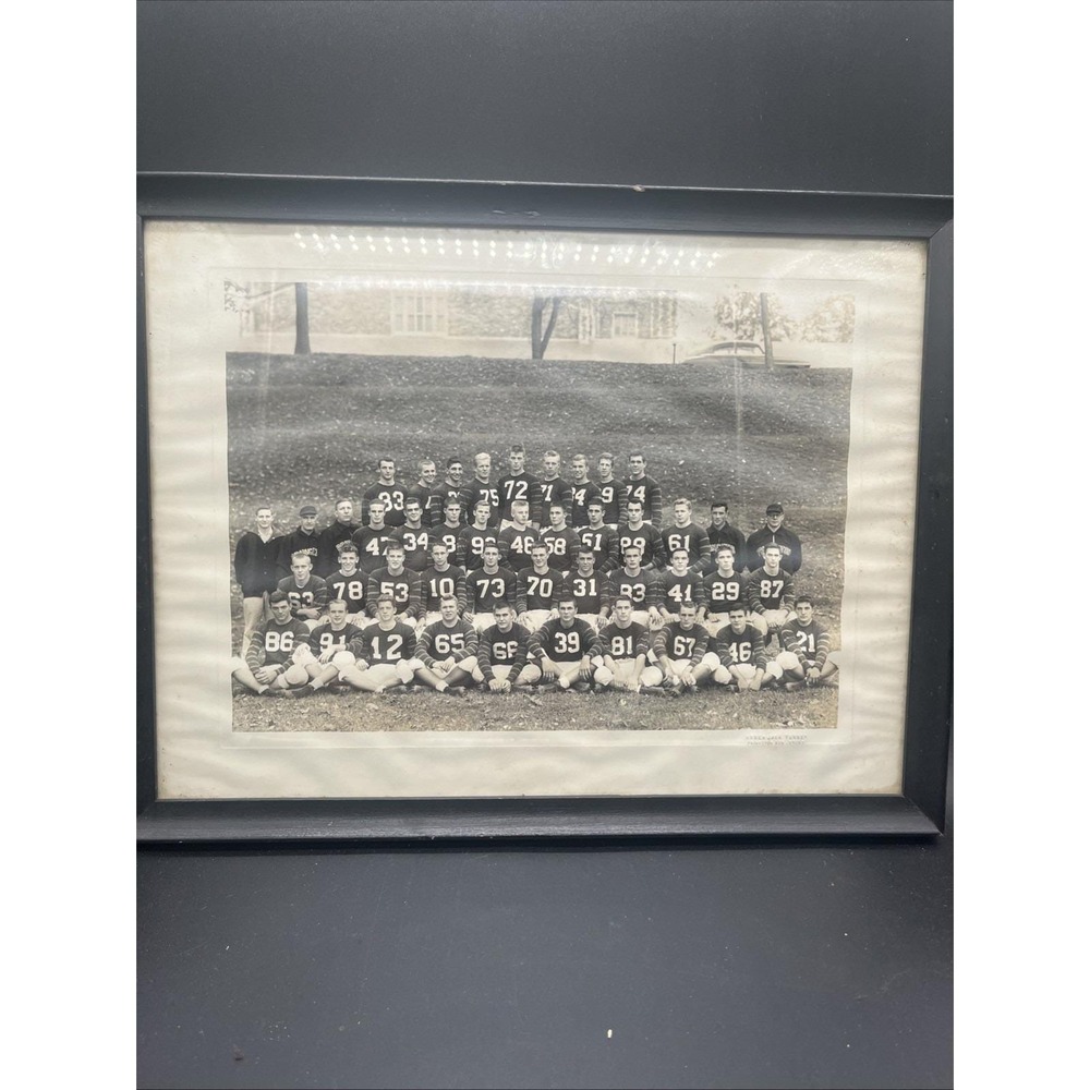 Vtg 1939 Princeton Tigers Football Team Framed Photograph by Orren Jack Turner